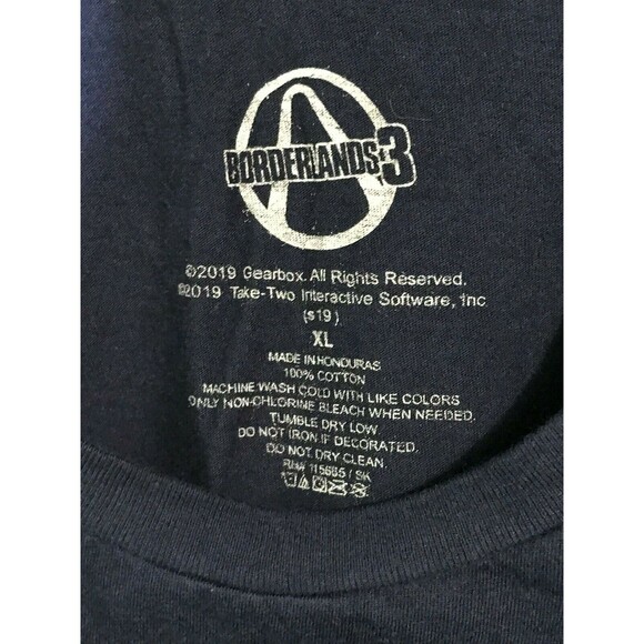 Borderlands 3 Vault Hunters Men’s  T-Shirt Navy Blue Short Sleeve Tee Size XL - Picture 5 of 5